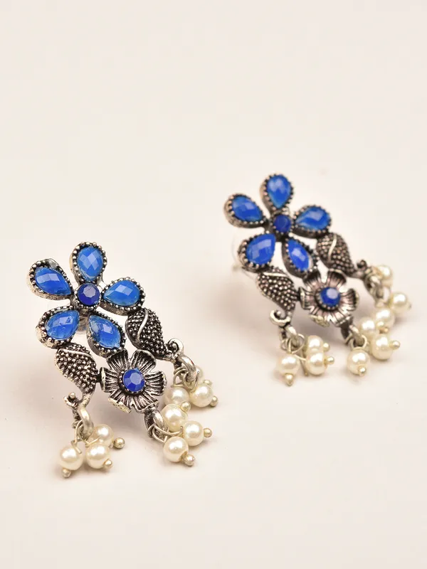 Silver_Oxidised_Earring