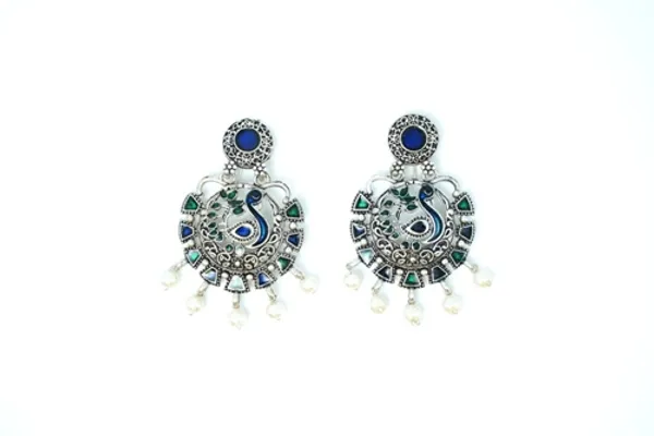 Silver_Oxidised_Earring