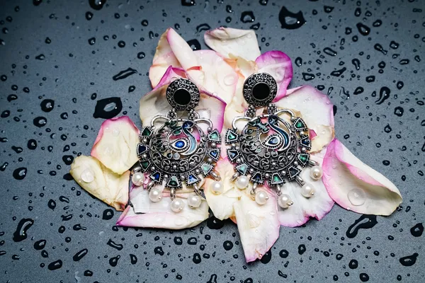 Silver_Oxidised_Earring