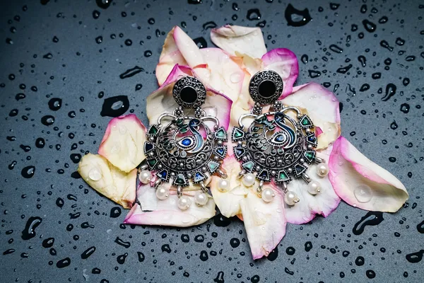 Silver_Oxidised_Earring