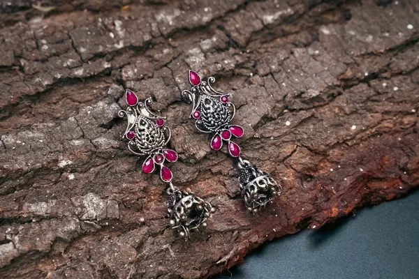 Silver_Oxidised_Earring