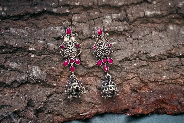 Silver_Oxidised_Earring