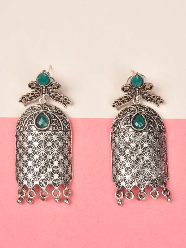 Silver_Oxidised_Earring