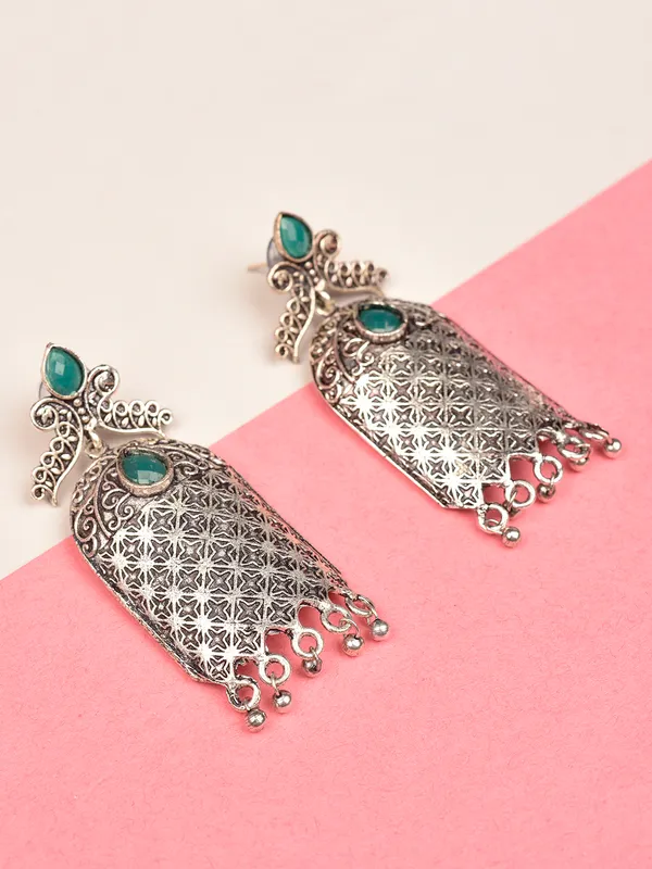 Silver_Oxidised_Earring