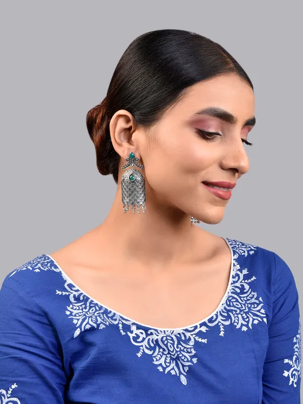 Silver_Oxidised_Earring