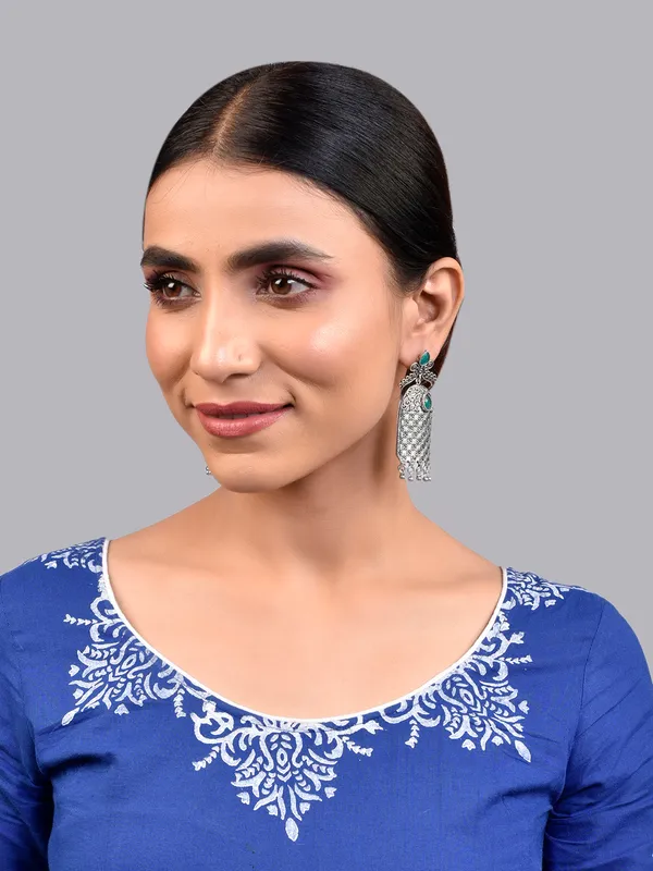 Silver_Oxidised_Earring