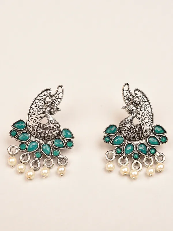 Silver_Oxidised_Earring