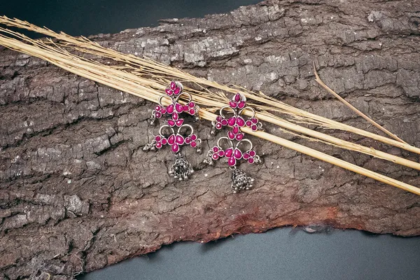 Silver_Oxidised_Earring