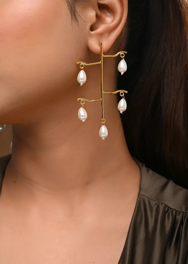 Gold-Toned_Abstract_Tree_Drop_Earrings_with_Faux_Pearl_Dangles