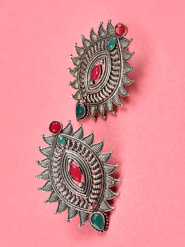 Silver_Oxidised_Earring