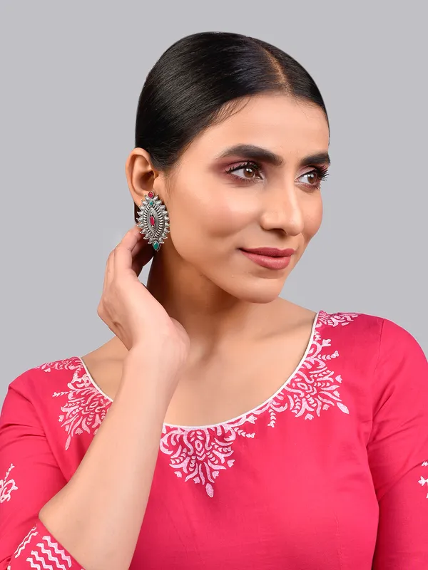 Silver_Oxidised_Earring
