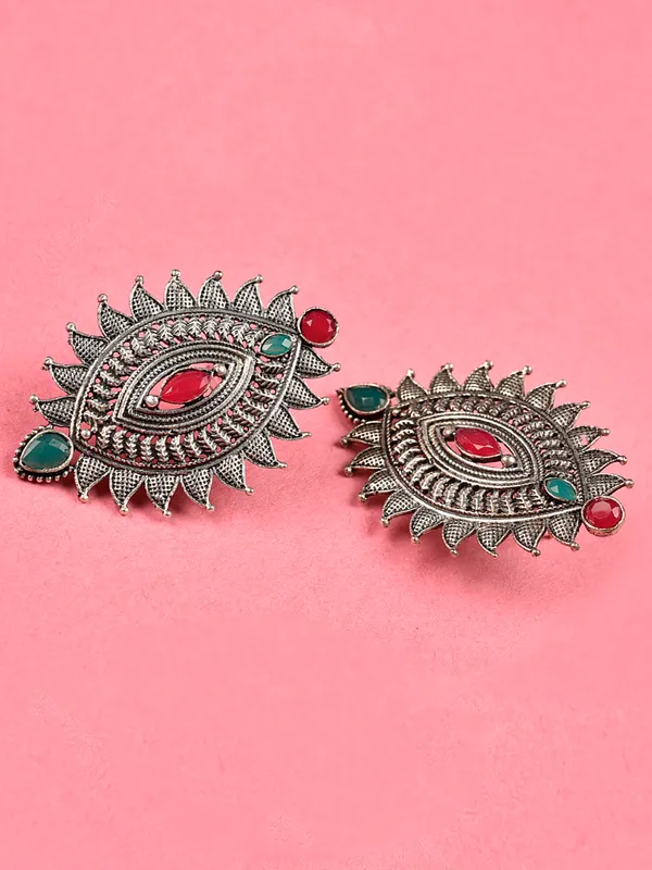 Silver_Oxidised_Earring
