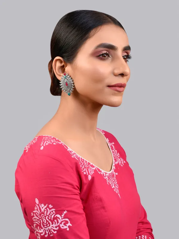 Silver_Oxidised_Earring
