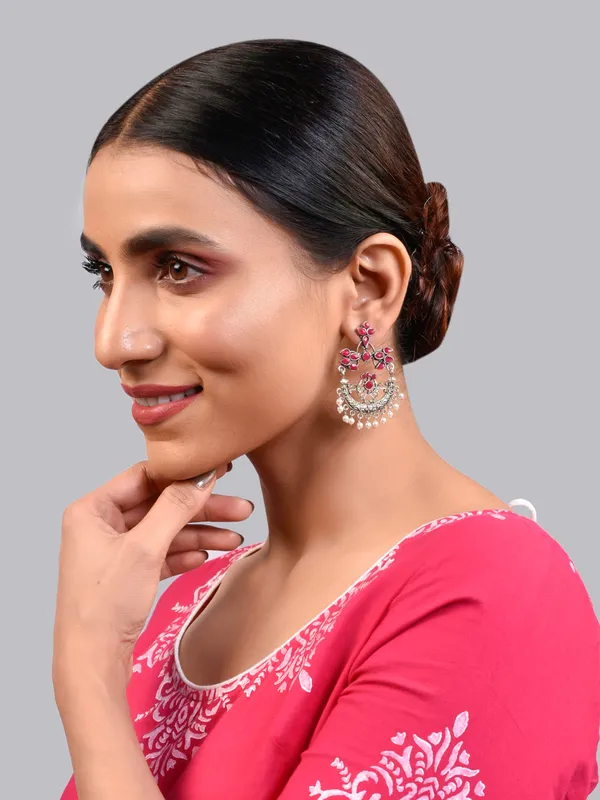 Silver_Oxidised_Earring