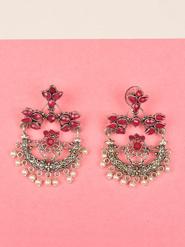 Silver_Oxidised_Earring