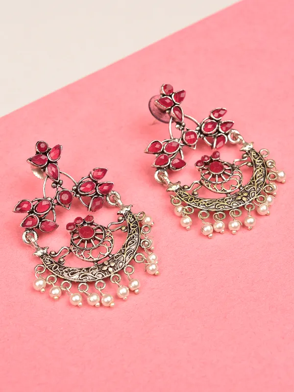 Silver_Oxidised_Earring