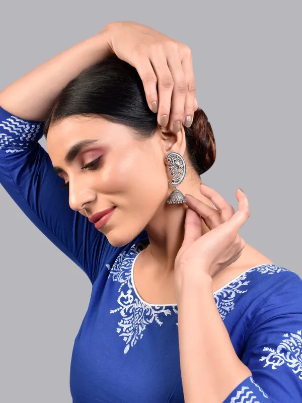 Silver_Oxidised_Earring