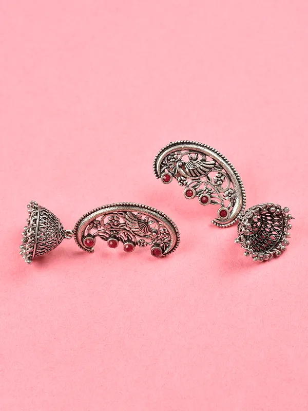 Silver_Oxidised_Earring
