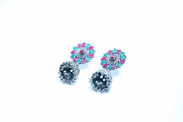 Silver_Oxidised_Earring