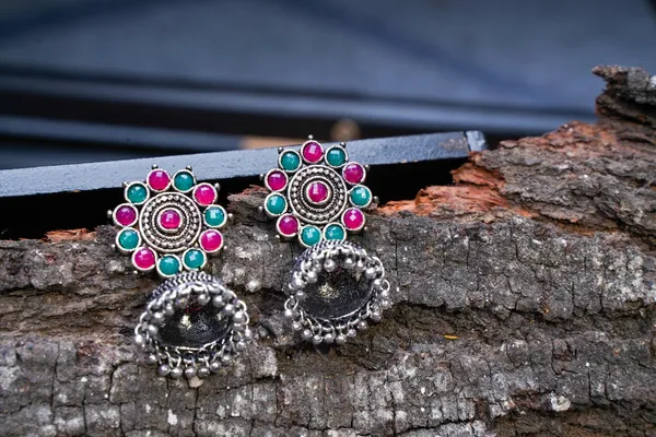 Silver_Oxidised_Earring