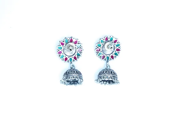 Silver_Oxidised_Earring