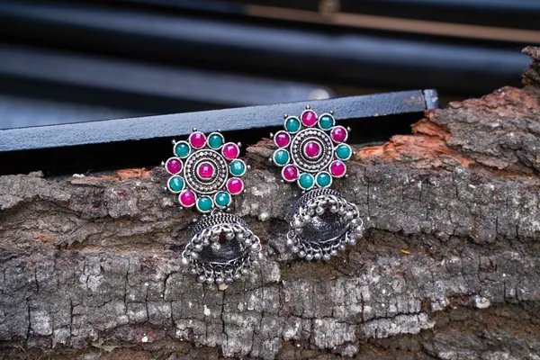 Silver_Oxidised_Earring