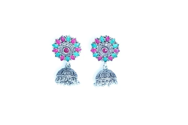 Silver_Oxidised_Earring