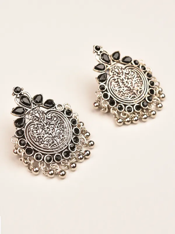 Silver_Oxidised_Earring