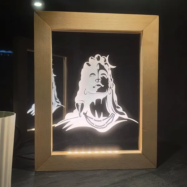 3D_Illusion_Led_Wooden_Frame_(Adiyogi)