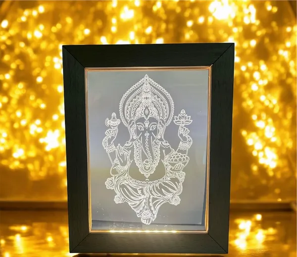 3D_Illusion_Led_Wooden_Frame_(Ganpati)