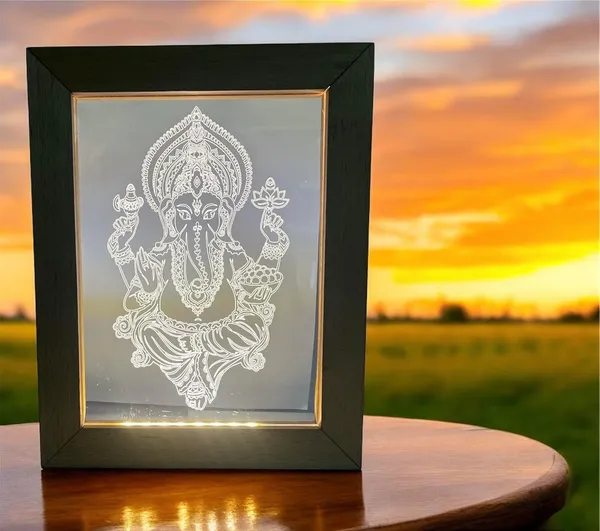 3D_Illusion_Led_Wooden_Frame_(Ganpati)