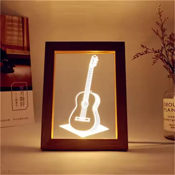 3D_Illusion_Led_Wooden_Frame_(Guitar)