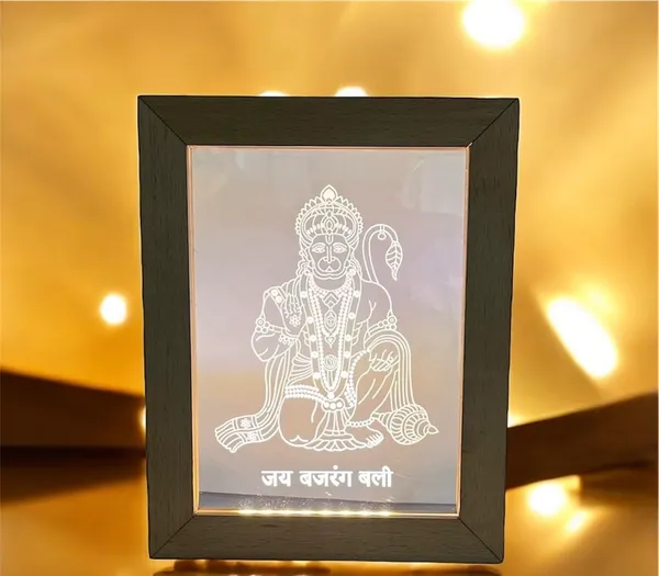 3D_Illusion_Led_Wooden_Frame_(Hanuman)