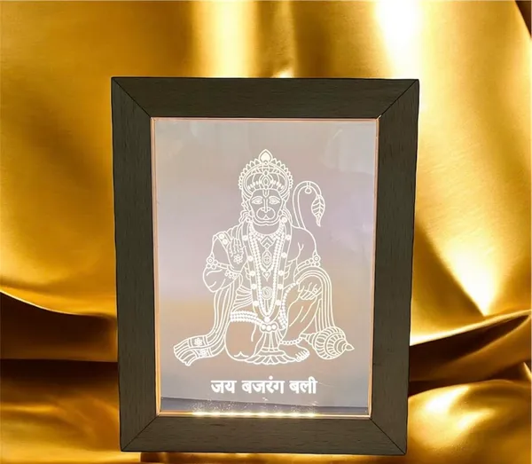 3D_Illusion_Led_Wooden_Frame_(Hanuman)