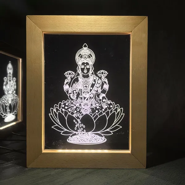 3D_Illusion_Led_Wooden_Frame_(Laxmi)