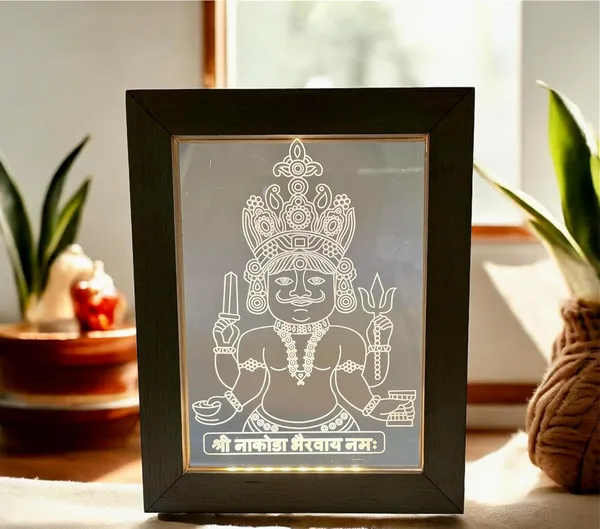 3D_Illusion_Led_Wooden_Frame_(Nakoda_Bhairav)