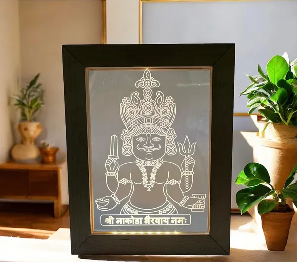 3D_Illusion_Led_Wooden_Frame_(Nakoda_Bhairav)