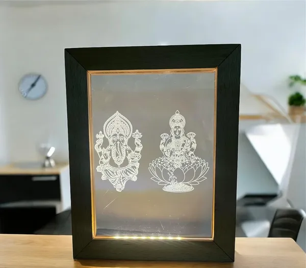3D_Illusion_Led_Wooden_Frame_(_Laxmi_Ganesha)