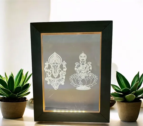 3D_Illusion_Led_Wooden_Frame_(_Laxmi_Ganesha)