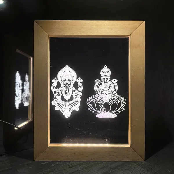 3D_Illusion_Led_Wooden_Frame_(_Laxmi_Ganesha)