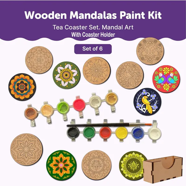 Diy_Tea_Coaster_Paint_Kit_With_Stand_(Design_01)