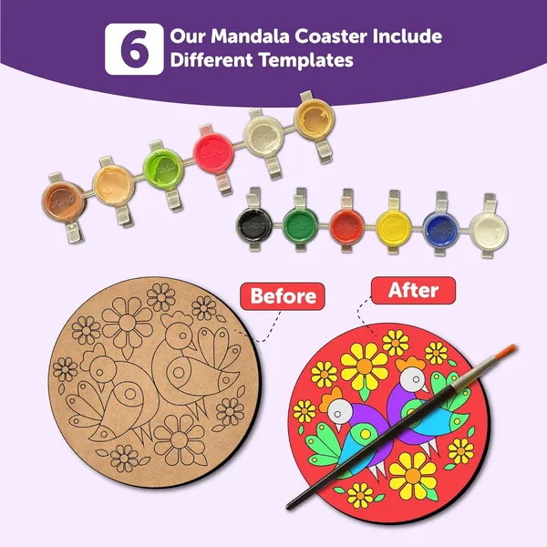 Diy_Tea_Coaster_Paint_Kit_With_Stand_(Design_01)