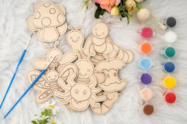 Diy_Mdf_Bees_Theme_Coloring_Kit