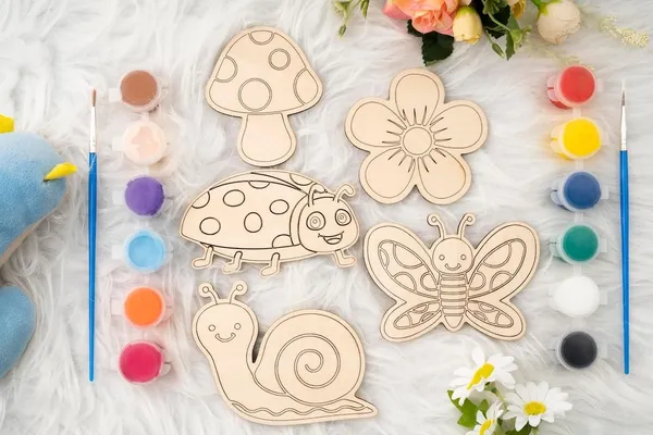 Diy_Mdf_Bees_Theme_Coloring_Kit