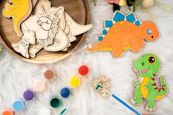 Diy_Mdf_Dinosaur_Coloring_Kit