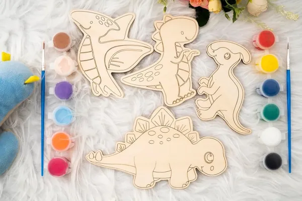 Diy_Mdf_Dinosaur_Coloring_Kit