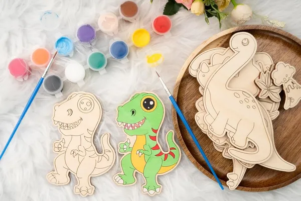 Diy_Mdf_Dinosaur_Coloring_Kit