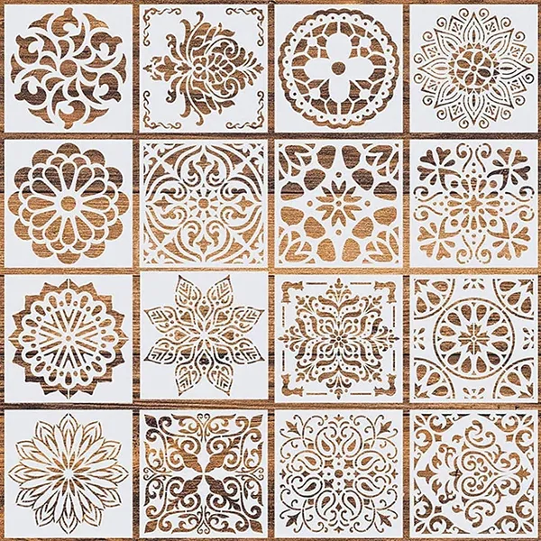 16_Pieces_For_Stencil_Design_|_6X6