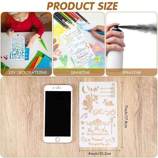 24_Pieces_For_Stencil_Drawing_Template
