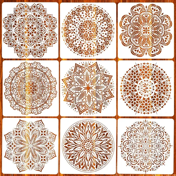 9_Pieces_For_Stencil_Mandala